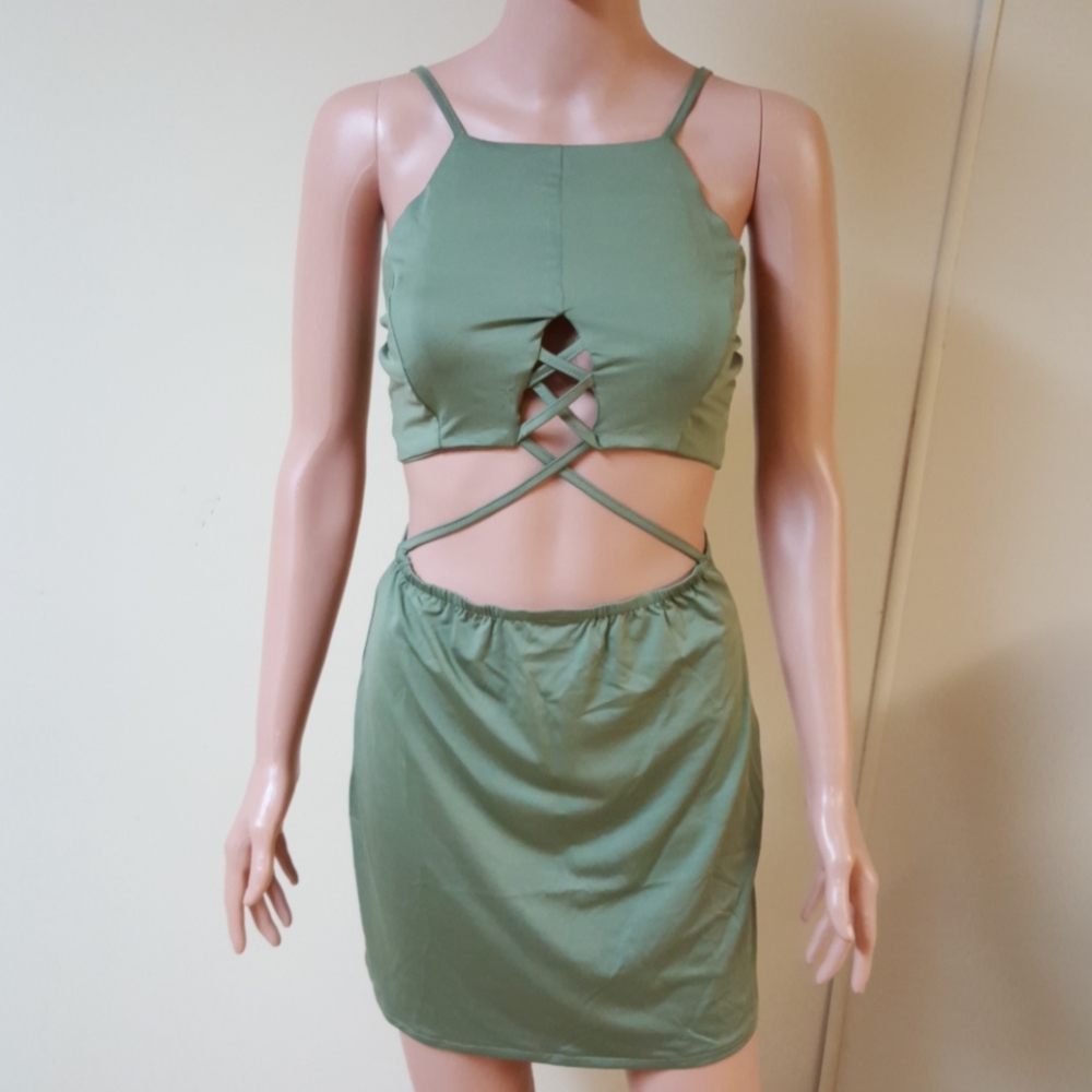 OASAP hot front spaghetti strap body con